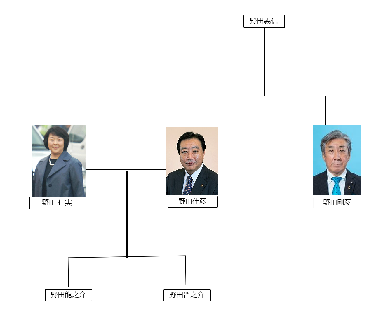 野田佳彦の家系図